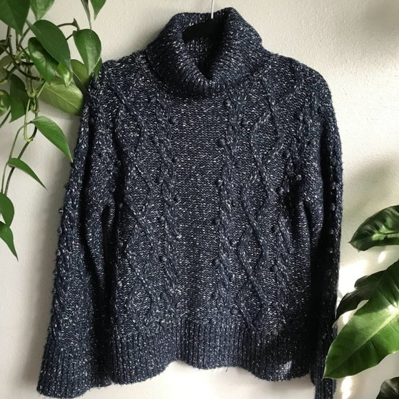 Kate Spade Chunky Cable Knit Bell Sleeve Sweater - Picture 2 of 10